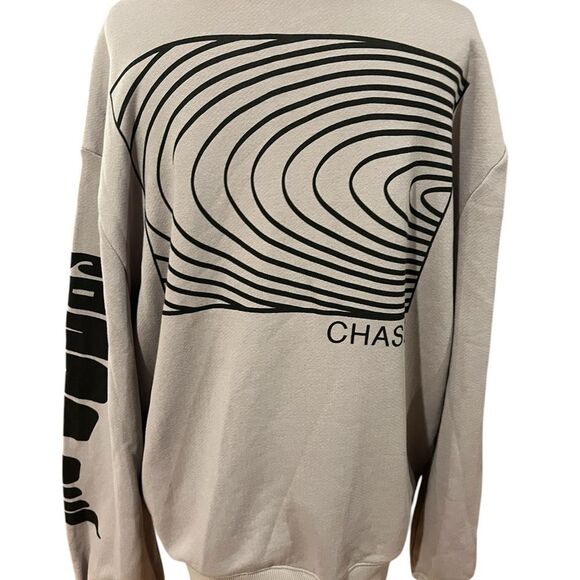 NWT Chaser women's centric oversized fit sweatshirt size small in grey‎ - Picture 8 of 14